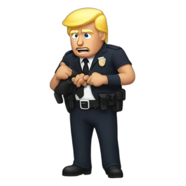 trump-getting-arrested sticker
