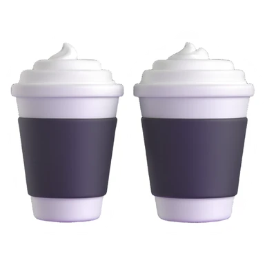 two styrofoam cups sticker
