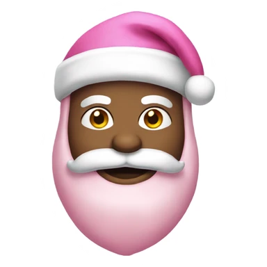 Pink Santa sticker