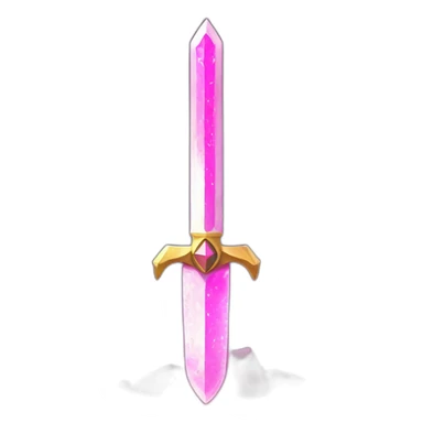 Zelda triforce glowing pink sword in stone sticker
