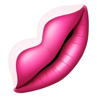 Pink lipstick kisses sticker