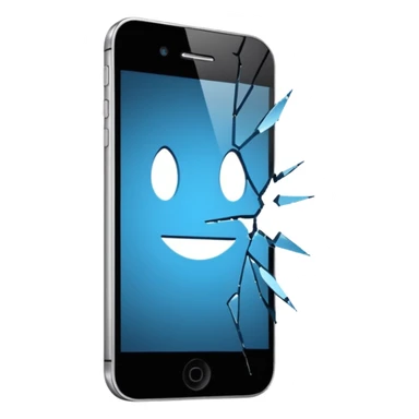 Cracked Screen of phone  sticker