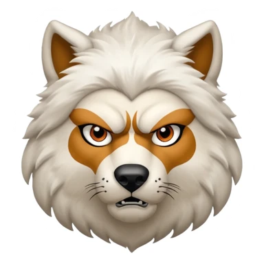 Lobo blanco sticker
