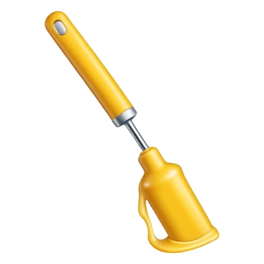 Wax applicator for hair removal with yellow wax sticker