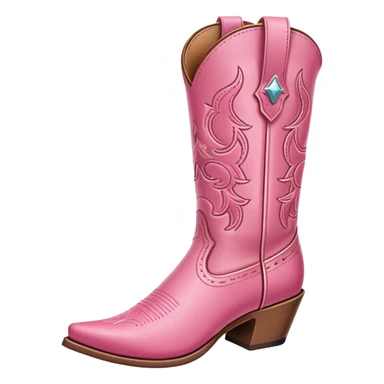 pink cowgirl boot sticker