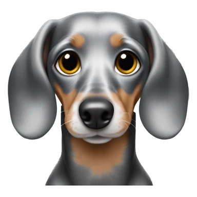 Silver dapple dachshund sticker