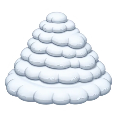 a Snow pile without face   sticker