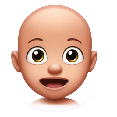 Patrick star as a human baby with a human baby face that’s confused sticker