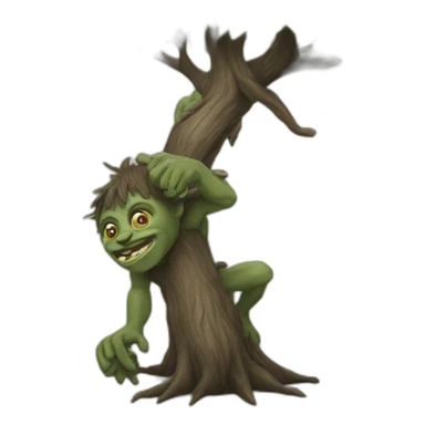 troll,-bend-tree sticker