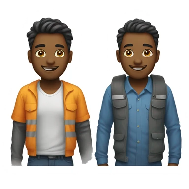 Before and after work sticker