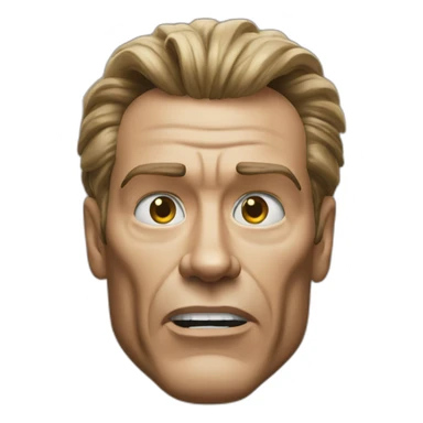 arnold head in total recall sticker