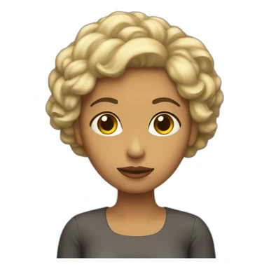 Femme qui pense sticker