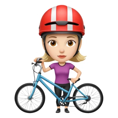 Wife being impatient on a bicycle sticker
