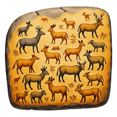 old civilization Cave Painting  sticker