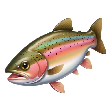 Rainbow trout fishing for rainbow trout sticker