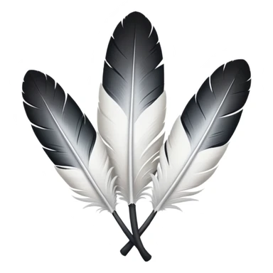 Prends la 1ere image avec les 3 plumes blanches et les stylos et ajoute en dessous le logo de largus sticker