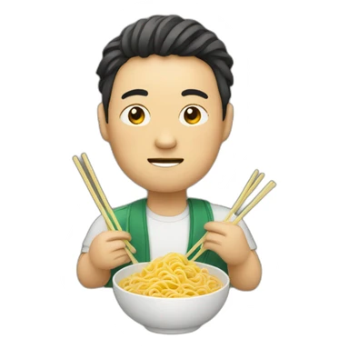 Chinese with noodles sticker