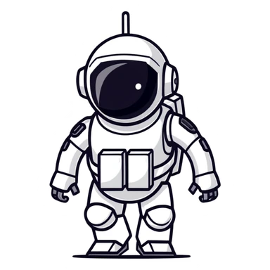 Stealth robot with cloaking panels and low profile sticker