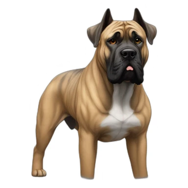 Presa canario brindle black gry mastiff  sticker