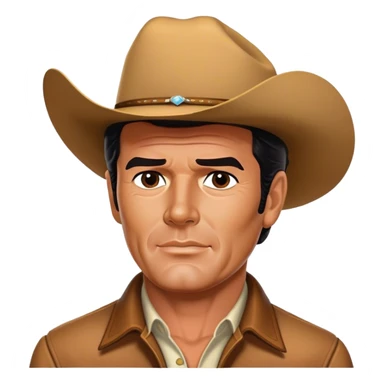 james garner maverick cowboy sticker