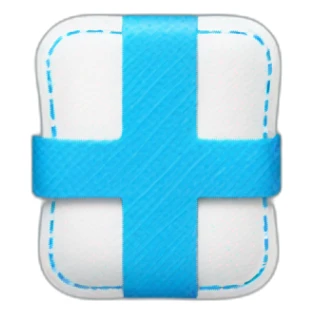 blue bandaid sticker