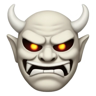 oni mask sticker