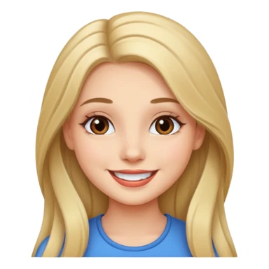 pretty girl with makeup and long hair sticker