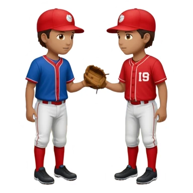 quiero dos equipos enemigos de baseball vs sticker