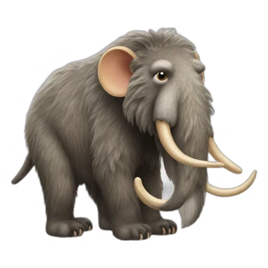 Bus rat woolly mammoth  sticker