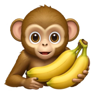 retarded looking monkey sucking a banana sticker
