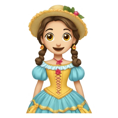 Fallera valenciana sticker