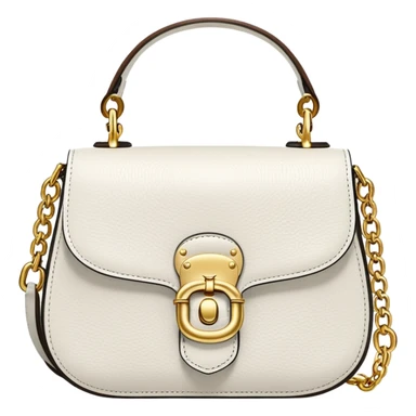 white coach tabby bag sticker