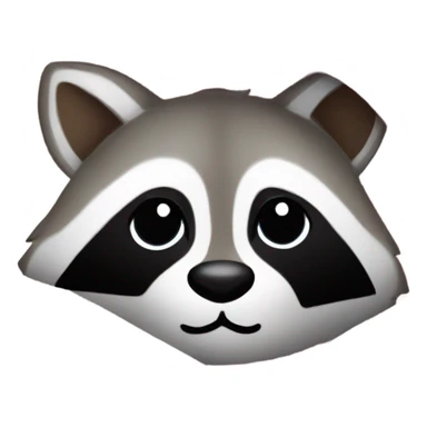 Raccoon wrapped in a light pink blanket sticker