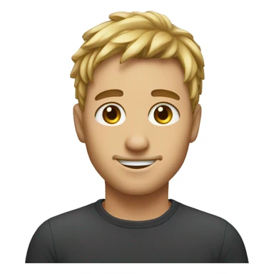 Eyeroll with hairflip sticker