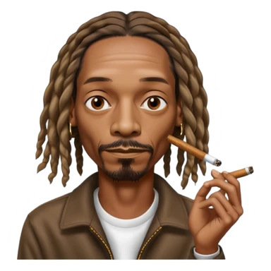 Snoop Dog smoking weed sticker