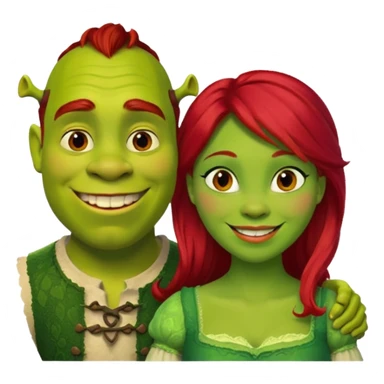 Shreck avec Fiona sticker