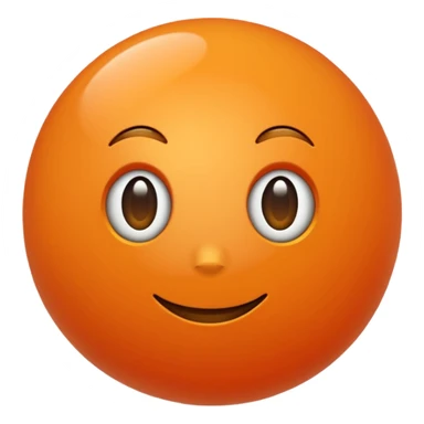 tangerine sphere sticker