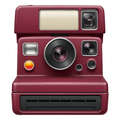 Polaroids pictures with burgundy theme sticker