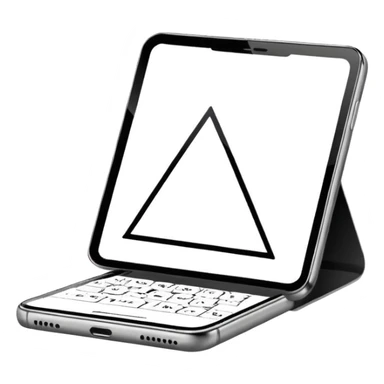 Minimalistic flat vector icon, iOS style, thin black contour on white background. Simple code window with a small play triangle in the corner, and a smartphone outline next to it. Clean, no text, no shadows sticker