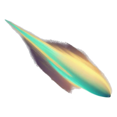 Vintage Planet comet streak motion blur sticker