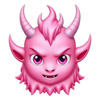 Cute frozen pink devil  sticker
