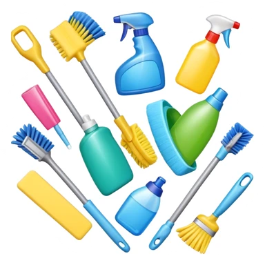 cleaning supplies sticker