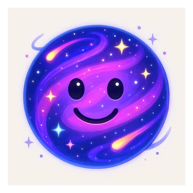 new emoji, creative, unique, vibrant and imaginative style sticker