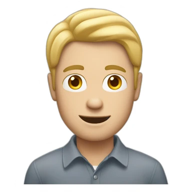 White guy sending lots of emails sticker