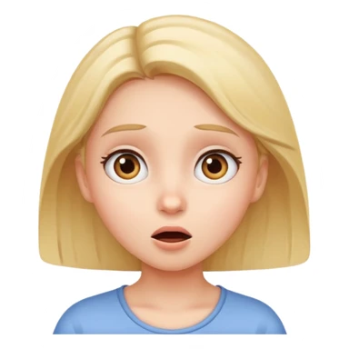 Girl amazed at what she sees sticker