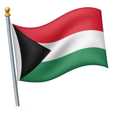 fluttering Palestinian flag sticker