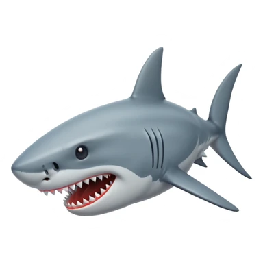 Shark attack sticker