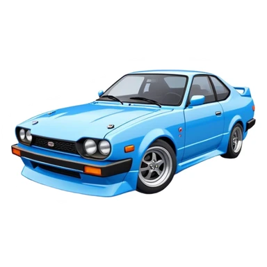 Datsun 200sx blue no wing sticker