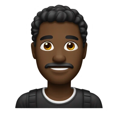 hombre negro con boina  sticker