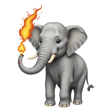 elephant  vintage-circus-performer-spitting-fire sticker